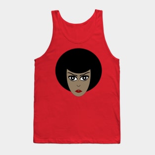 Strong Black Woman Natural Girl Afro Hair Tank Top